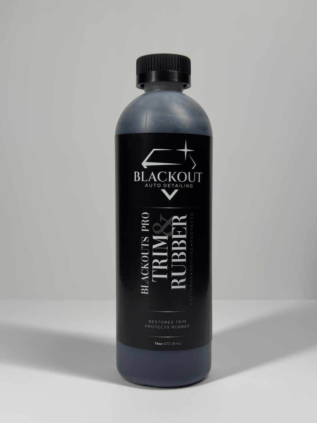 Blackout’s Pro Trim & Rubber – Long-Lasting Trim & Tire Ceramic Protection (16 oz)
