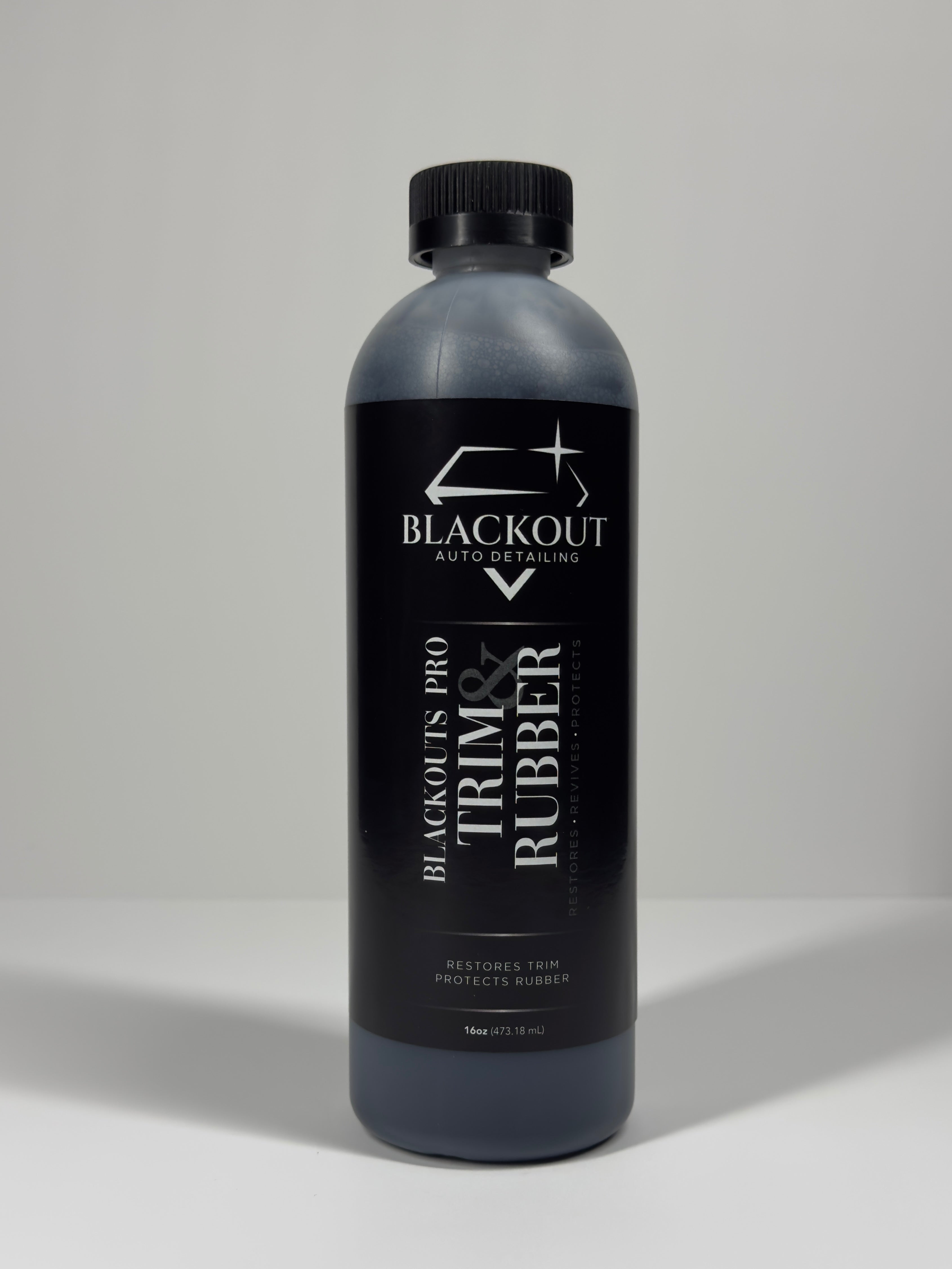 Blackout’s Pro Trim & Rubber – Long-Lasting Trim & Tire Ceramic Protection (16 oz)